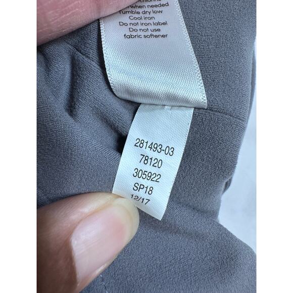 Athleta Salutation Gray Stretch Mesh Workout Pants Women's Size Large L - Picture 7 of 10